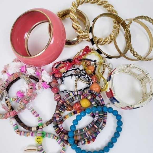 Bundle of Bangles Bracelets jewelry jewellery anklet anklets - Picture 10 of 11